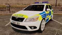 Skoda Octavia RS Metropolitan Police [ELS] для GTA 4