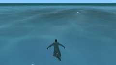 Возможность плавать c новой анимацией для GTA Vice City