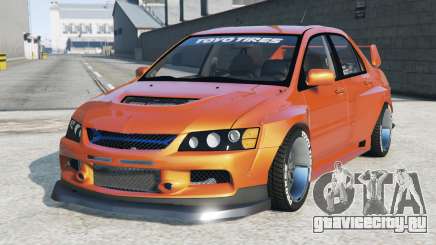 Mitsubishi Lancer Evolution IX Clinched Princeton Orange для GTA 5