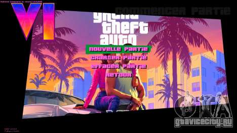 Artwork GTA 6 Menu (Greetings from Vice City) для GTA Vice City